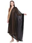 DUPATTA BAZAAR Woman's Chiffon Dupatta with lace on border.